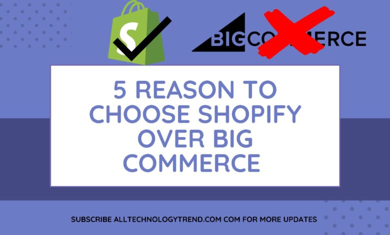 Shopify vs BigCommerce